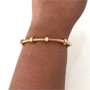 Gold Nuts and Bolts Bracelet